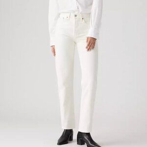Levi’s Classic Straight Leg White Jeans